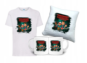 Zestaw STRANGER THINGS Tshirt Poduszka Kubek ST4