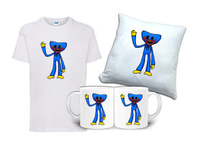 Zestaw HUGGY WUGGY Koszulka Poduszka Kubek HG3