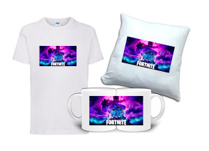 Zestaw Gift FORTNITE Koszulka Poduszka Kubek FT4