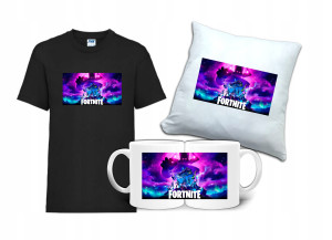 Zestaw Gift FORTNITE Koszulka Poduszka Kubek FT4