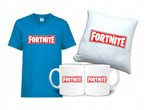 Zestaw Gift FORTNITE Koszulka Poduszka Kubek FT1