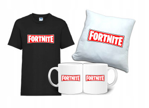 Zestaw Gift FORTNITE Koszulka Poduszka Kubek FT1