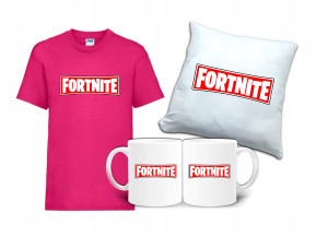 Zestaw Gift FORTNITE Koszulka Poduszka Kubek FT1
