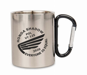 Kubek metalowy karabińczyk z nadrukiem HONDA SHADOW VT 125 POL 260ml
