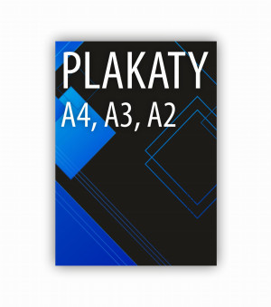 Plakaty A4, A3, A2 papier 130g kreda błysk