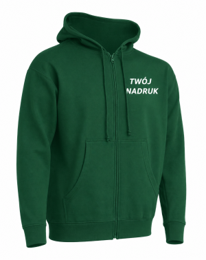 BLUZA Z KAPTUREM I SUWAKIEM + TWÓJ NADRUK