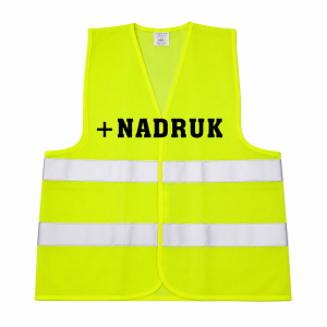 Kamizelka odblaskowa z nadrukiem (kamizelki odblaskowe, siatkowe)