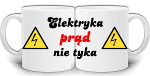 ELEKTRYKA PRĄD NIE TYKA PREZENT KUBEK W PUDEŁKU GW5