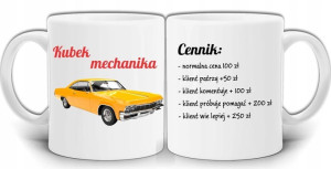 KUBEK MECHANIKA CENNIK WARSZTAT KUBEK W PUDEŁKU GW10