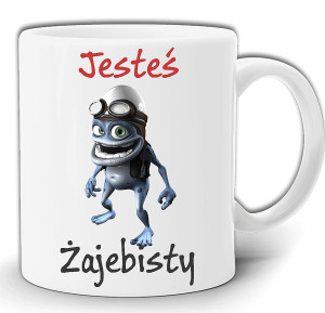 JESTEŚ ŻAJEBISTY ŻABA FROG KUBEK DLA CHŁOPAKA +PUDEŁKO GW14