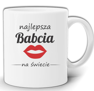 NAJLEPSZA BABCIA PREZENT KUBEK NADRUK W PUDEŁKU GW6
