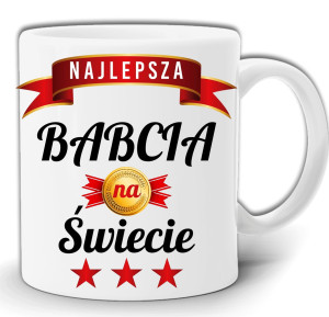 NAJLEPSZA BABCIA NA ŚWIECIE KUBEK + PUDEŁKO GW39