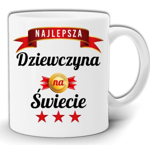 NAJLEPSZA DZIEWCZYNA NA ŚWIECIE KUBEK W PUDEŁKU GW33, PREZENT DLA DZIEWCZYNY