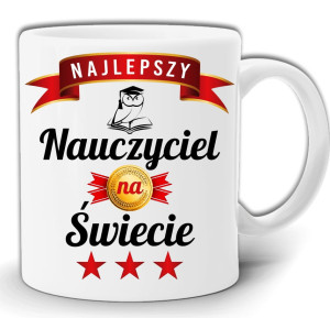 PREZENT DLA NAUCZYCIELA NAJLEPSZY NAUCZYCIEL NA ŚWIECIE KUBEK W PUDEŁKU GW29