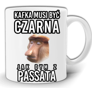 KAWA MUSI BYĆ CZARNA JAK DYM Z PASSATA NOSACZ JANUSZ KUBEK W PUDEŁKU GW72