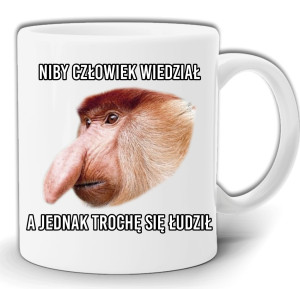 NOSACZ NIBI CZŁOWIEK WIEDZIAŁ A JEDNAK SIĘ ŁUDZIŁ NOSACZ JANUSZ KUBEK W PUDEŁKU GW68