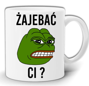 ŻABA Ż*AJEBAĆ CI MEM ŚMIESZNY KUBEK W PUDEŁKU GW80