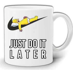 JUST DO IT LATER ZRÓB TO PÓŹNIEJ KUBEK W PUDEŁKU GW87