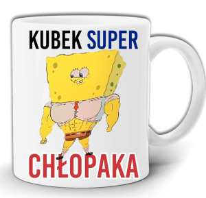 KUBEK SUPER CHŁOPAKA SPONGEBOB W PUDEŁKU GW104