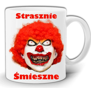 STRASZNIE ŚMIESZNE KLAUN STRASZNY KUBEK + PUDEŁKO GW116