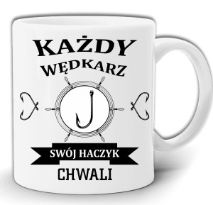 KAŻDY WĘDKARZ SWÓJ HACZYK CHWALI KUBEK + PUDEŁKO GW130