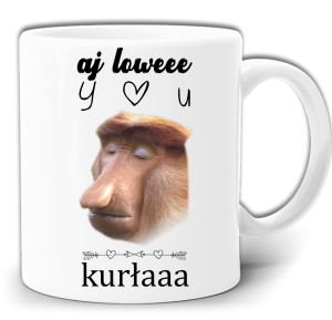 WALENTYNKI NOSACZ I LOVE YOU KUBEK W PUDEŁKU GW165