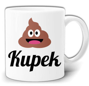 ŚMIESZNY KUBEK KUPEK KUPA NADRUK W PUDEŁKU GW168
