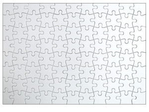 PUZZLE z nadrukiem