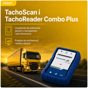 TachoScan w zestawie z urządzeniem TachoReader Combo Plus