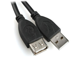 Kabel GEMBIRD CCP-USB2-AMAF-10 (USB 2.0 typu A F - USB 2.0 typu A M; 3m; kolor czarny)