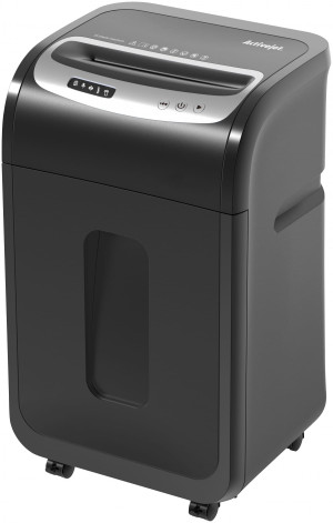 Niszczarka Activejet ASH-2502C, P-4, 28 l, ścinki 4x40 mm, 25 kartek, czarna