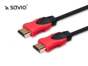 Kabel SAVIO Kable HDMI 2.0 CL141 (HDMI M - HDMI M; 10m; kolor czarny)