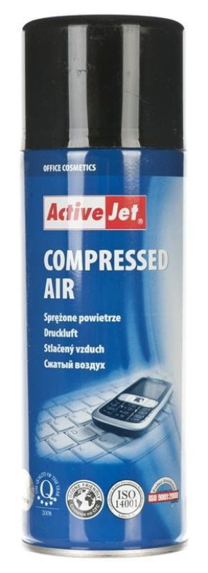 Activejet AOC-200 Sprężone powietrze (400 ml) Niezbędny w każdym biurze, środek czyszczący. Przeznaczone do czyszczenia elektroniki, komputerów, lapto