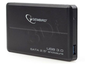 Obudowa GEMBIRD EE2-U3S-2 (2.5"; USB 3.0; Aluminium; kolor czarny)