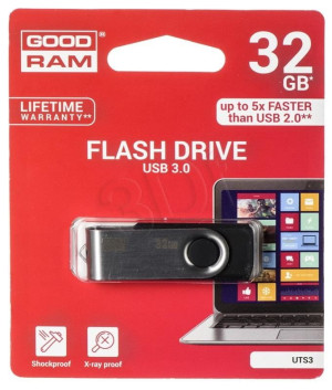Pendrive GoodRam Twister UTS3-0320K0R11 (32GB; USB 3.0; kolor czarny)