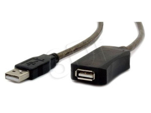 Kabel GEMBIRD UAE-01-10M (USB M - USB F; 10m; kolor czarny)