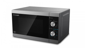 Kuchenka mikrofalowa SHARP YC-MG01E-S (800W; 20l; kolor srebrny) (WYPRZEDAŻ)