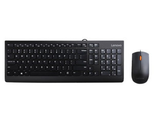 Zestaw klawiatura i mysz przewodowe Lenovo 300 USB Combo (US English)