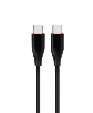 GEMBIRD KABEL USB TYP-C POWER DELIVERY (PD) 60 W, "PREMIUM SILICON", OPLOT SILIKONOWY, 1.5 M, CZARNY