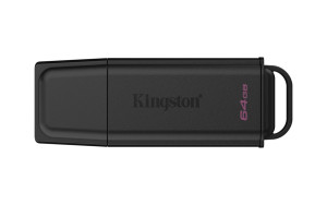 KINGSTON 64GB Portable USB 3.2 Gen 1 DataTraveler Exodia Black