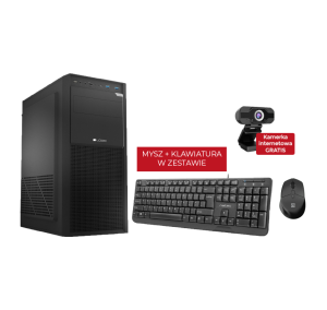 Komputer Pricemax DXL4 - Procesor AMD Ryzen 5 5600G | Pamięć 16GB | Dysk SSD 512GB | Windows 11 Pro | Mysz + klawiatura USB | Kamera internetowa | 3 l
