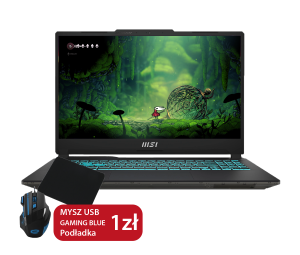 LAPTOP MSI Cyborg 15 - Intel i5-13420H | 16GB | SSD 512GB | 15.6" FHD (1920x1080) 144Hz | GeForce RTX 4050 6GB | Windows 11 | Podświetlana klawiatura