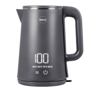 ELDOM CZAJNIK BEZPRZEWODOWY C515S ORRA 1,8L 2000W, SZARY, 5 PROGRAMÓW 45,55,70,85,100°C, PODTRZYMYWANIE TEMPERATURY