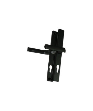 Klamka stalowa czarna z szyldem 90 / H240 x L30 mm/ 63.180.90.00