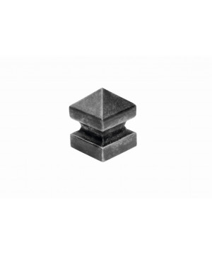 Daszek stalowy na słupek 80x80 mm H120 mm/ 62.108