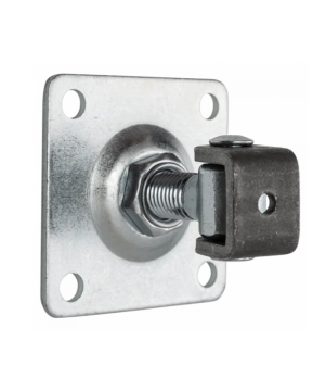 Zawias Regulowany z Szyldem M20 100x100x4 – Wytrzymałość i Precyzyjna Regulacja dla Bram