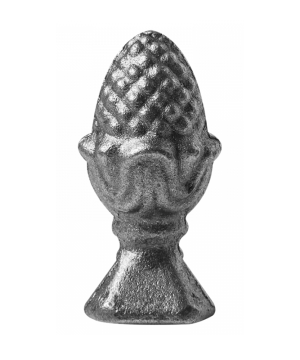 Szyszka stalowa kuta 25x25 mm / H60 mm/ 42.004