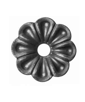 Kwiat stalowy ozdobny Fi 60 mm x 2 mm otwór Fi 12/ 50.014