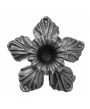 Kwiat stalowy ozdobny Fi 90 mm x H 45 x 4 mm/ 52.131