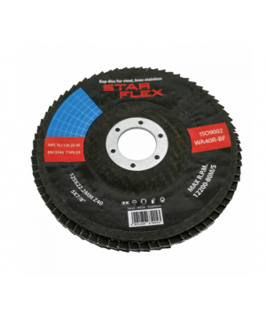 Tarcza listkowa TLI-INOX 125-22 / 40 gr.STAR-FLEX/ TLI1252240